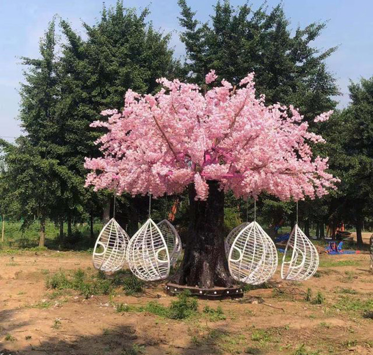 郑州博众公司樱花树旋转秋千